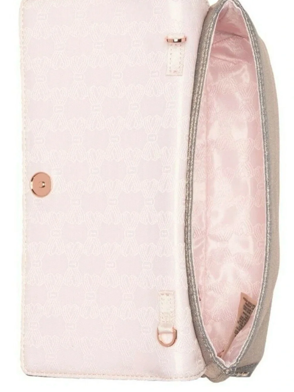 Ted Baker - KATHIE- Satin Brocade Tassel Clutch - Rose Gold -MSRP - $129